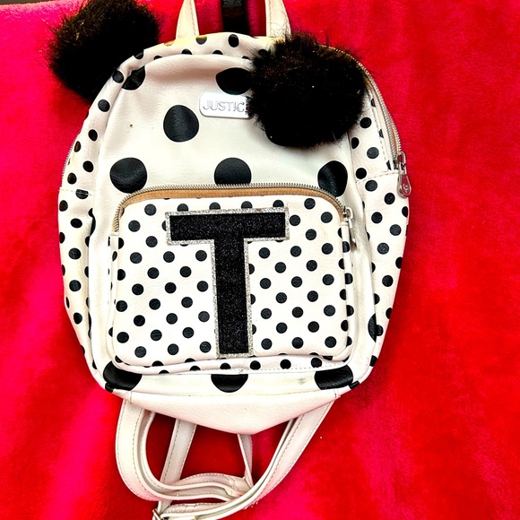 Black & White Panda Bear Small Backpack “T” - Picture 1 of 5